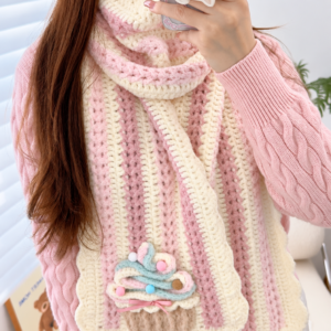 Handmade Crochet Cake Scarf